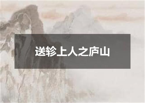 送轸上人之庐山