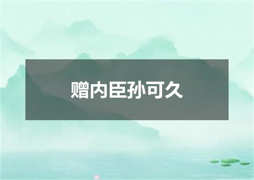 赠内臣孙可久