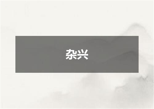 杂兴