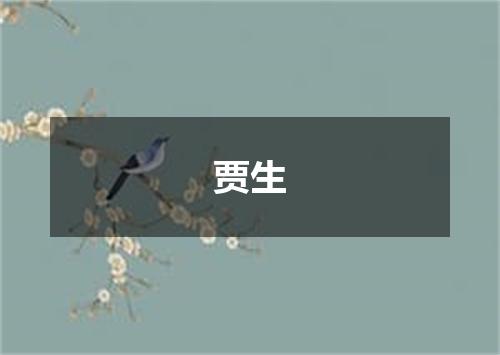 贾生
