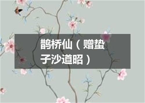 鹊桥仙（赠蛰子沙道昭）