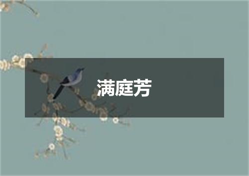 满庭芳