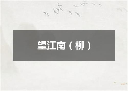 望江南（柳）