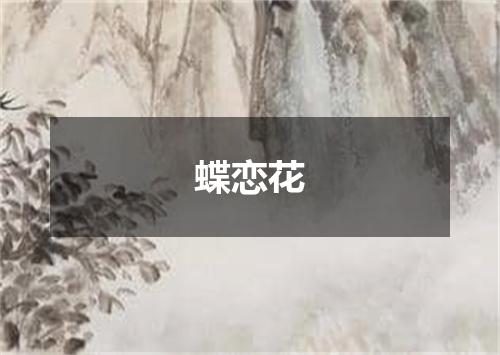 蝶恋花
