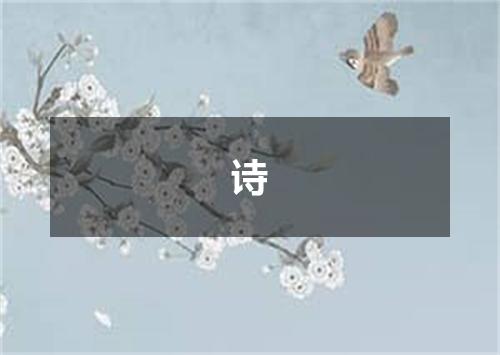 诗