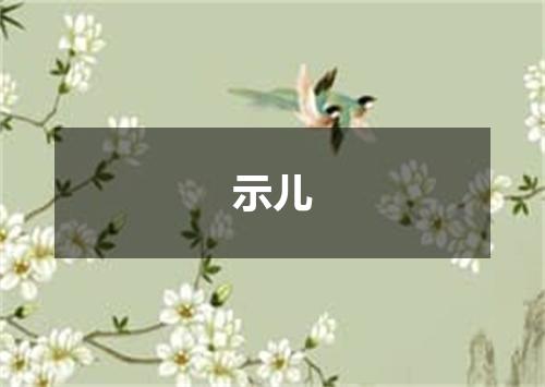 示儿