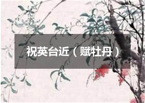 祝英台近（赋牡丹）