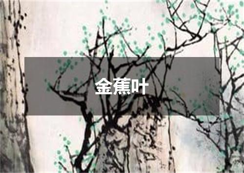 金蕉叶