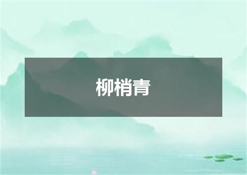 柳梢青