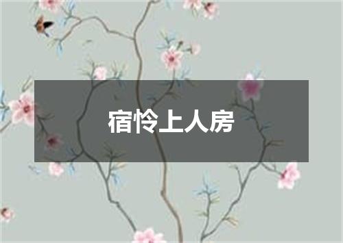宿怜上人房