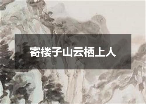寄楼子山云栖上人