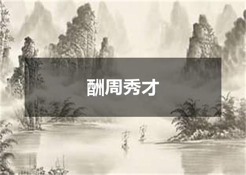 酬周秀才