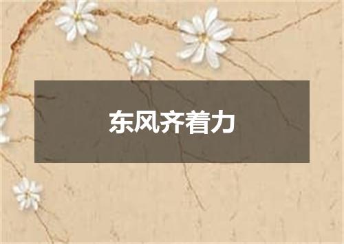 东风齐着力