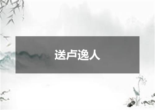 送卢逸人