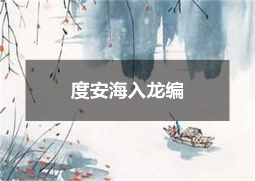 度安海入龙编