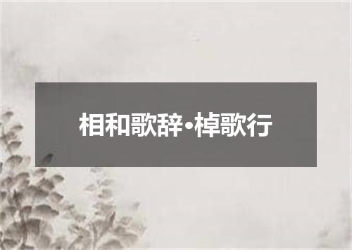 相和歌辞·棹歌行
