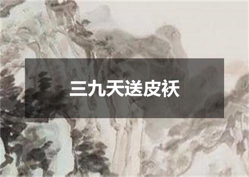 三九天送皮袄