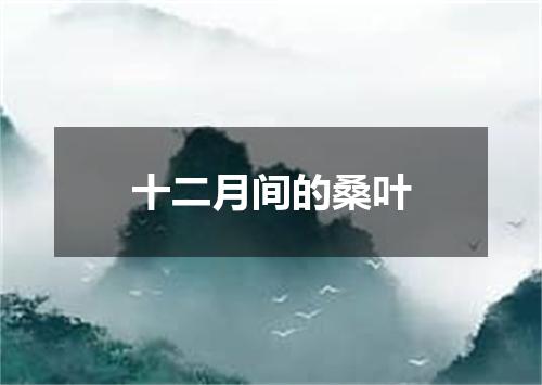 十二月间的桑叶