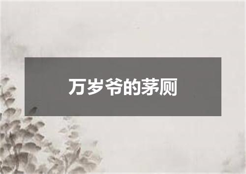 万岁爷的茅厕
