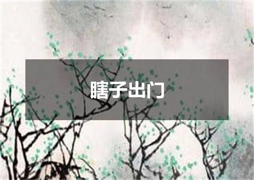 瞎子出门