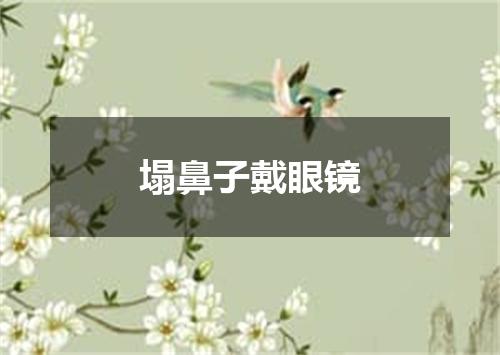 塌鼻子戴眼镜