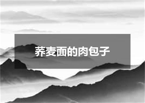 荞麦面的肉包子
