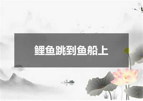 鲤鱼跳到鱼船上