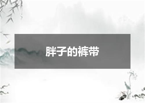 胖子的裤带