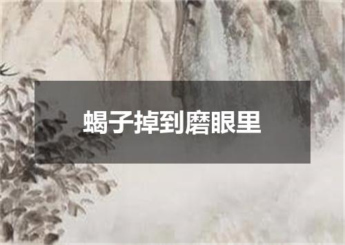 蝎子掉到磨眼里