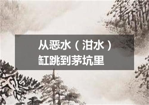 从恶水（泔水）缸跳到茅坑里