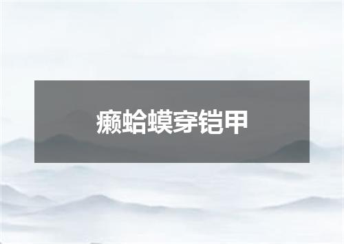 癞蛤蟆穿铠甲