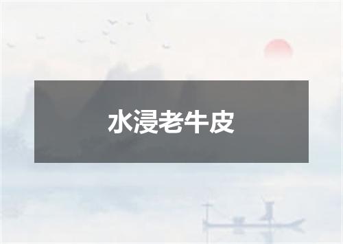 水浸老牛皮