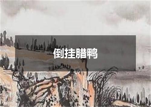 倒挂腊鸭