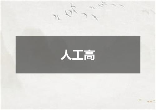 人工高