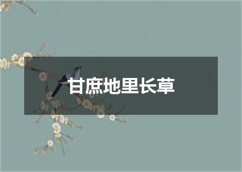 甘庶地里长草