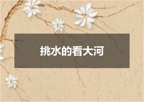 挑水的看大河