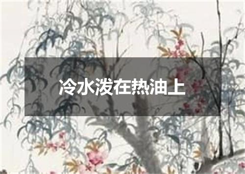 冷水泼在热油上