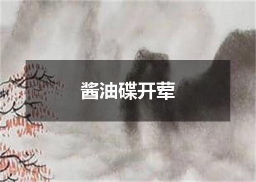 酱油碟开荤