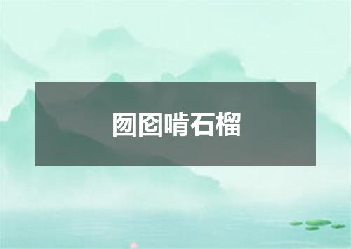 囫囵啃石榴