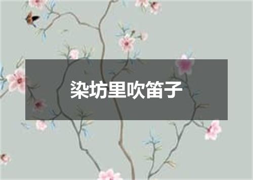 染坊里吹笛子