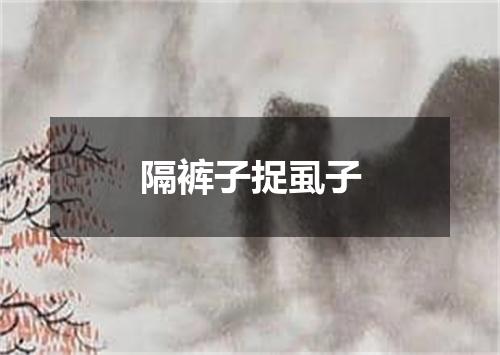 隔裤子捉虱子