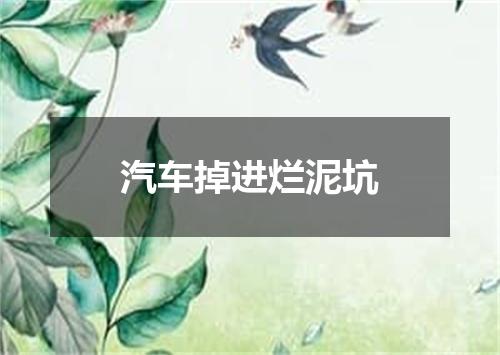 汽车掉进烂泥坑