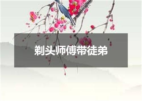 剃头师傅带徒弟
