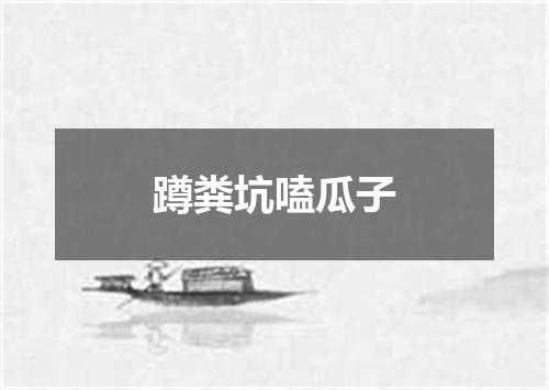 蹲粪坑嗑瓜子