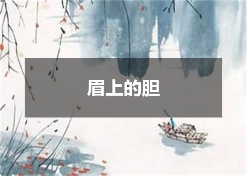 眉上的胆