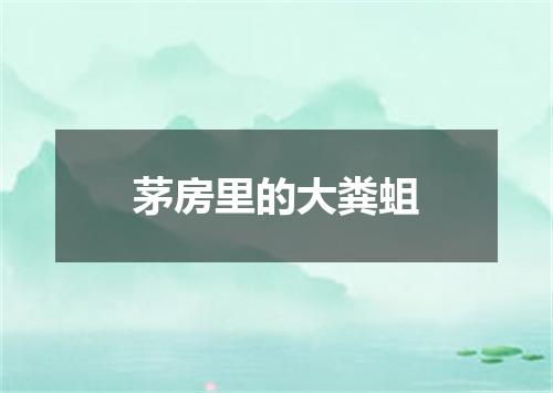 茅房里的大粪蛆
