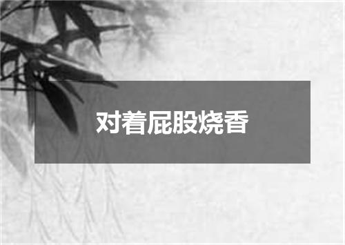 对着屁股烧香