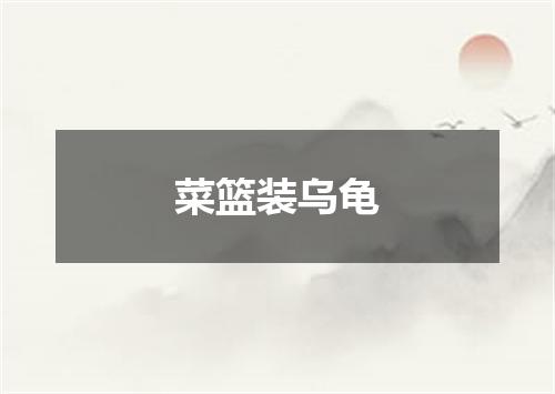 菜篮装乌龟