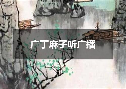 广丁麻子听广播