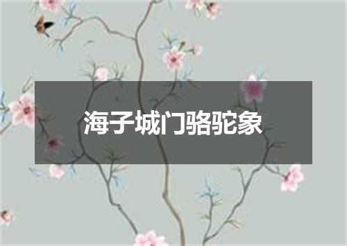 海子城门骆驼象